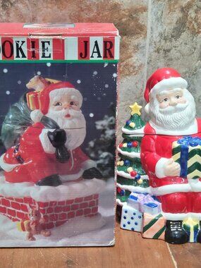 Vintage Century Ceramic Santa Claus Cookie Jar